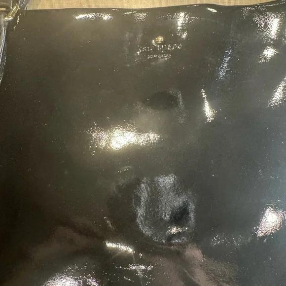 Kate Spade Black Glossy Tote Bag - Picture 2 of 9